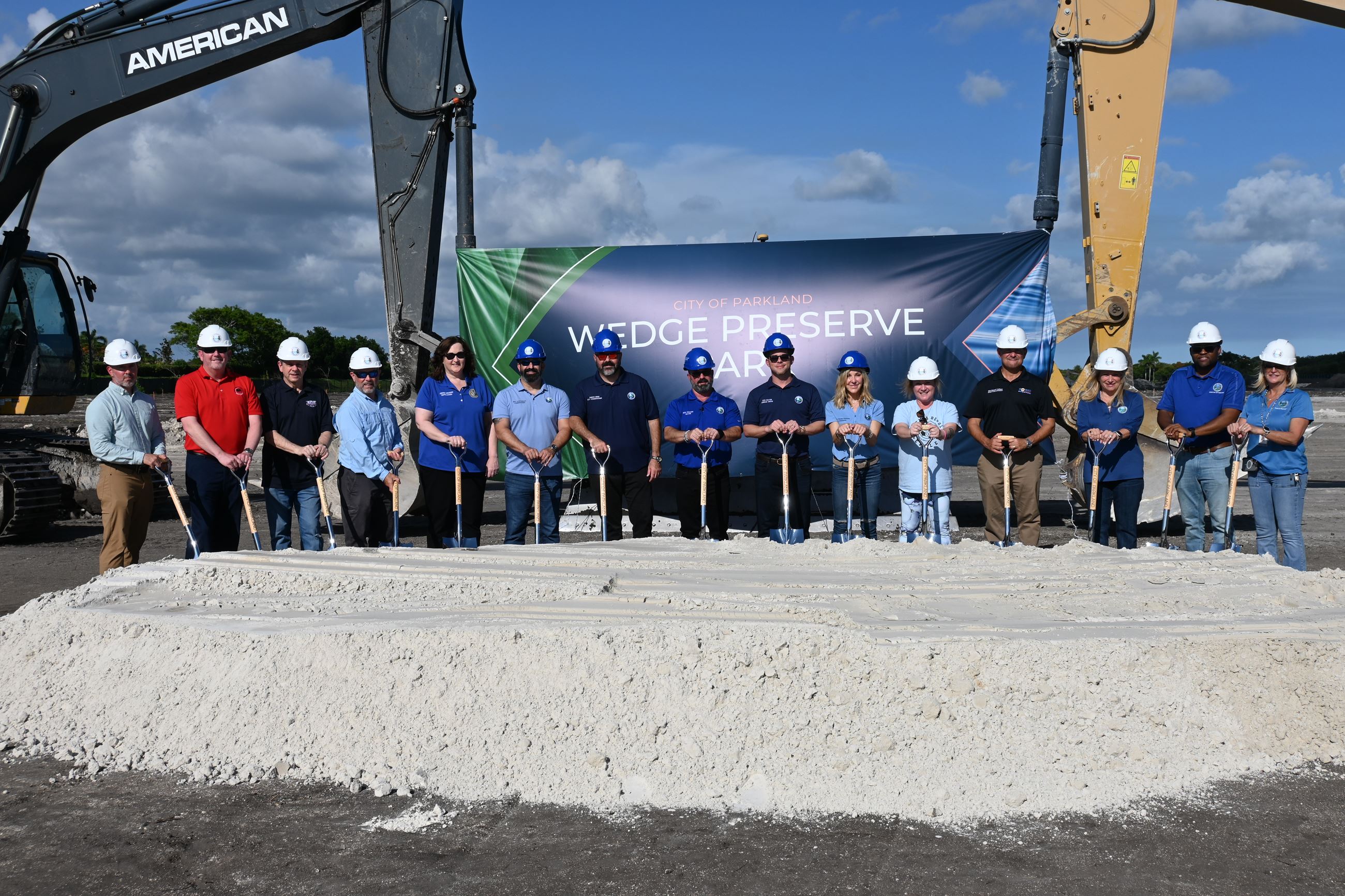 Wedge Preserve Park groundbreaking elected officials posed